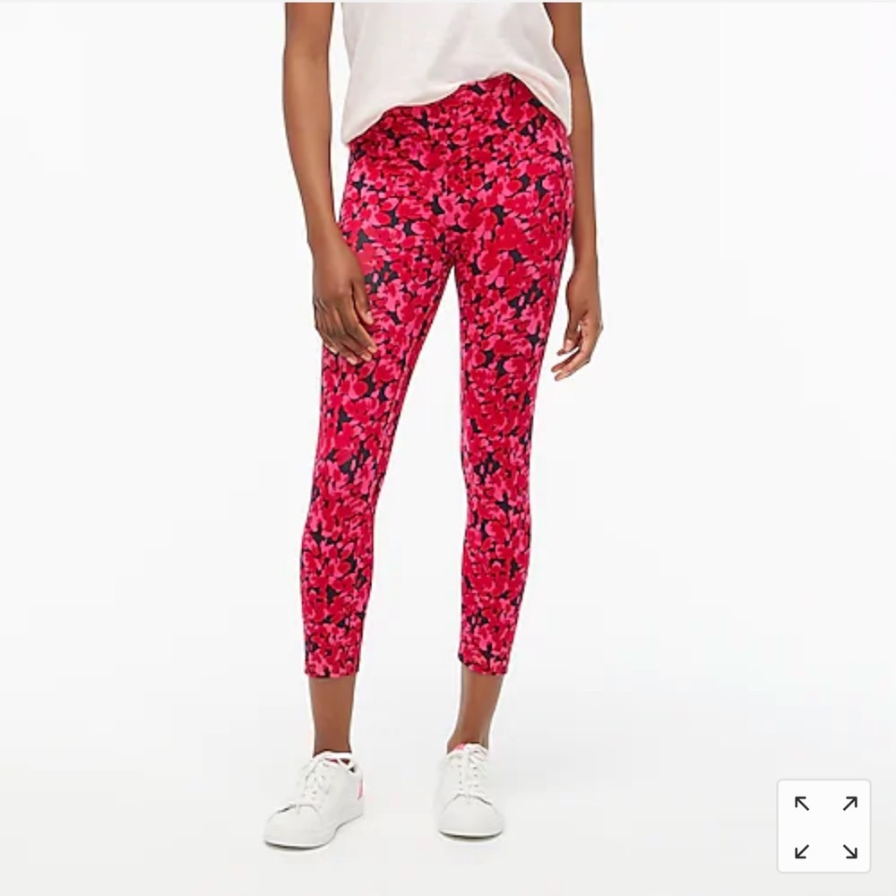 J. Crew Printed Cropped Everyday Leggings